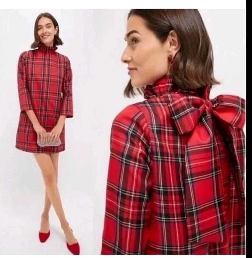 Tuckernuck Royal Stewart Tartan Daphne Red Plaid Mini Dress NWT XXXL